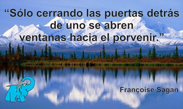 Una Enseñanza de Françoise Sagan en la Frase del Día del Elefante Azul de Avilés.